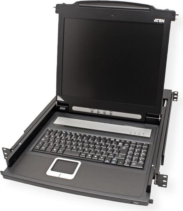Image du produit Aten Console CL1000M Slideaway avec écran 17", montage en rack, disposition UK