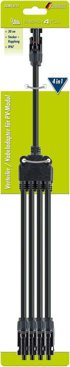 Image du produit Schwaiger Câble adaptateur 4in1 Set 0.2m (Matériel de montage du système solaire)
