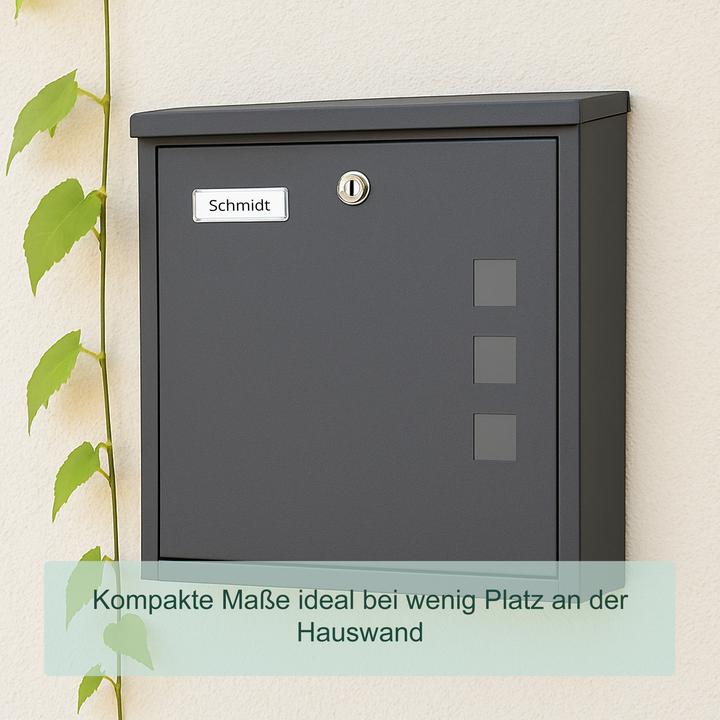 Actual product image Relaxdays Briefkasten mit Sichtfenster