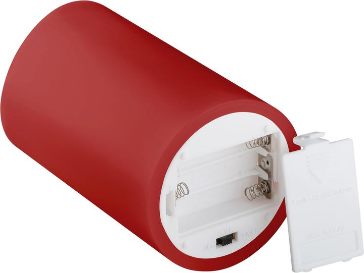 Actual product image Goobay 4er-Set LED-Echtwachskerzen, rot (4 x)