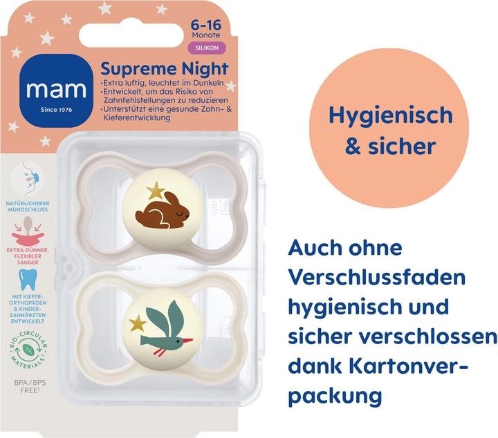 Produktbild MAM Supreme Night (2x, 6 - 16 Monate)