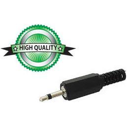 Velleman 2.5Mm Jack Male Connector Plastic Black Mono, Elektronikkabel + Stecker, Schwarz
