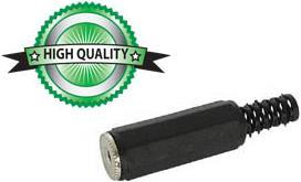 Produktbild Velleman 2.5Mm Female Jack Connectors Plastic Black Stereo