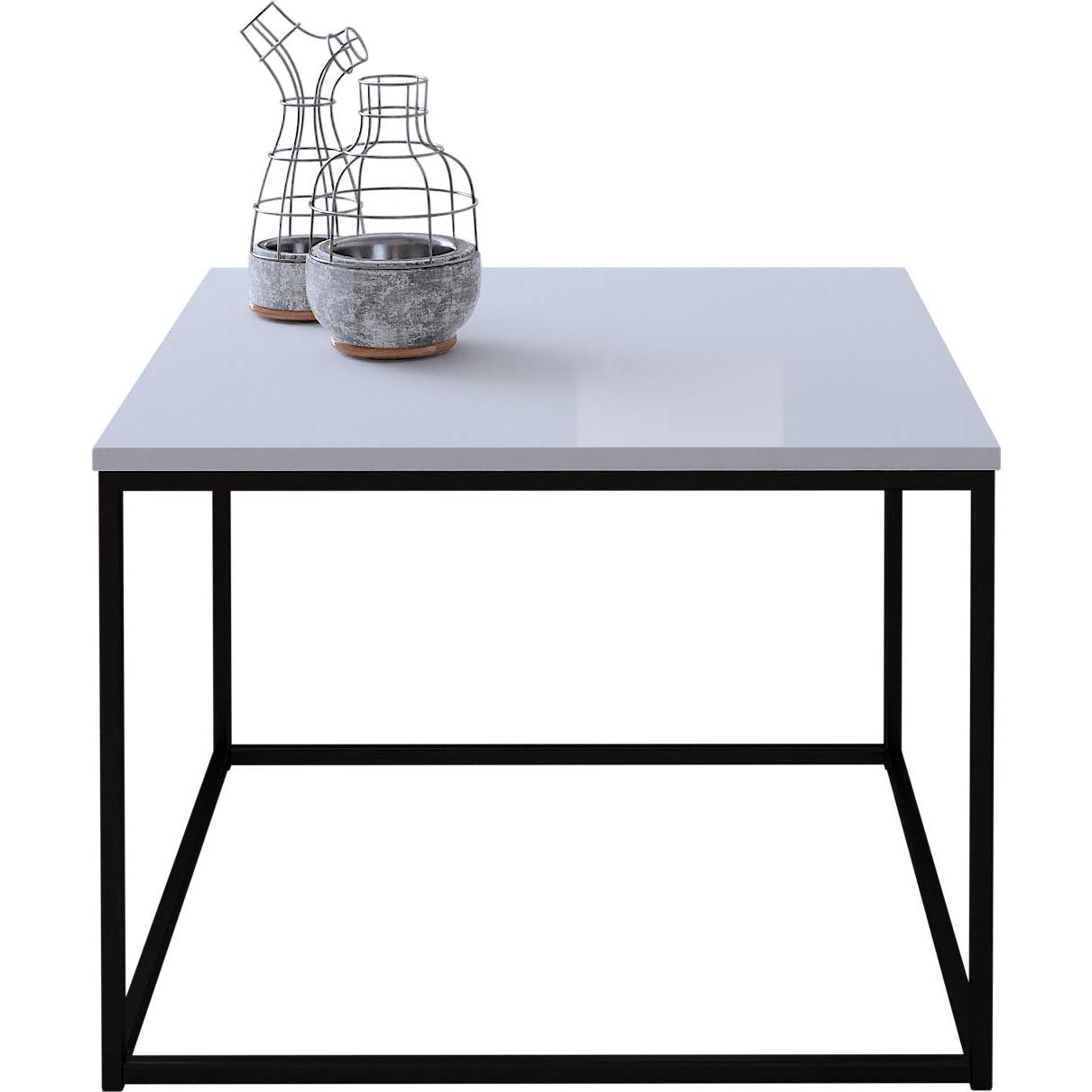 ADRK Furniture, Couchtisch + Beistelltisch, Belret (60 x 60 x 45 cm)