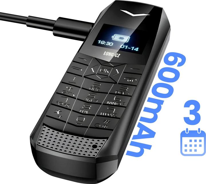 Image du produit Avizar Mini 4G-LTE-Handy ultrakompakt 5 Std. Akkulaufzeit (60", 4G)