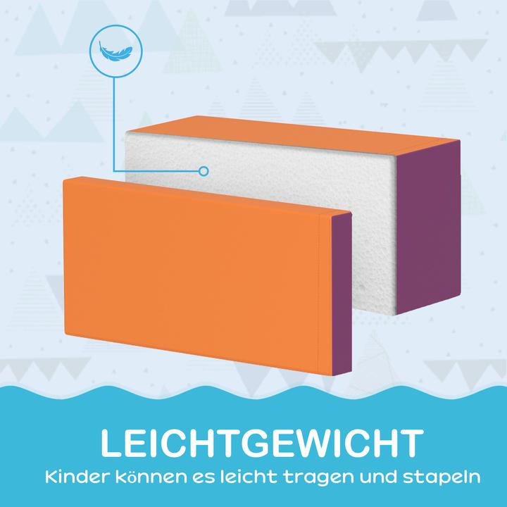 Immagine prodotto Homcom Softbausteine Kunstleder, EPE Mehrfarbig