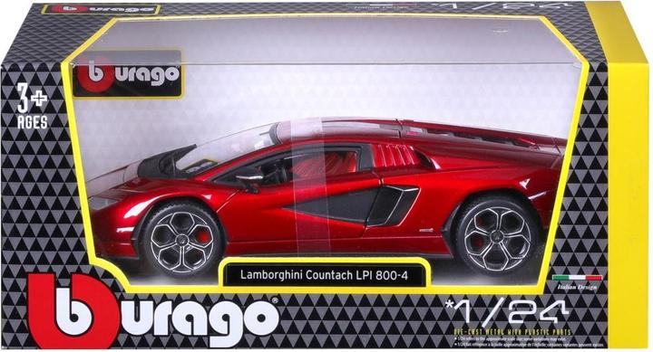 Productafbeelding Bburago Lamborghini Countach LPI 800-4 1/24 rood