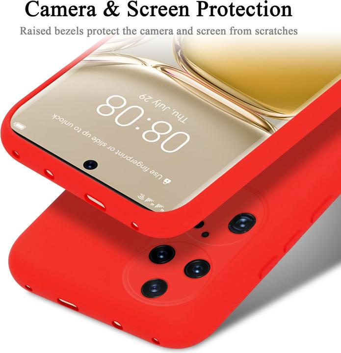 Actual product image Cadorabo TPU Liquid Silicone Case Cover for Huawei P50 PRO (Huawei P50 Pro)