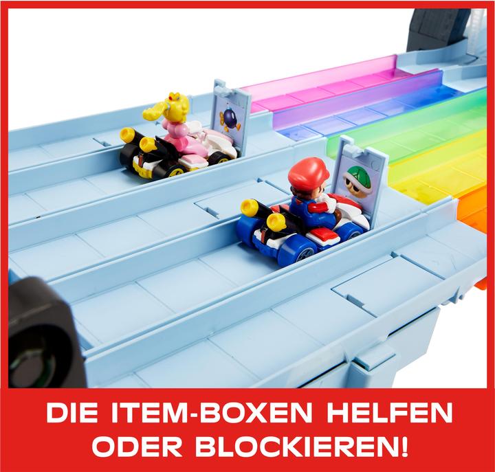 Produktbild Hot Wheels Mario Kart Rainbow Race Set Spielset