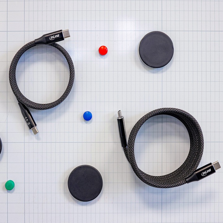 Produktbild InLine Magnetic USB-C Kabel (2 m, USB 2.0)