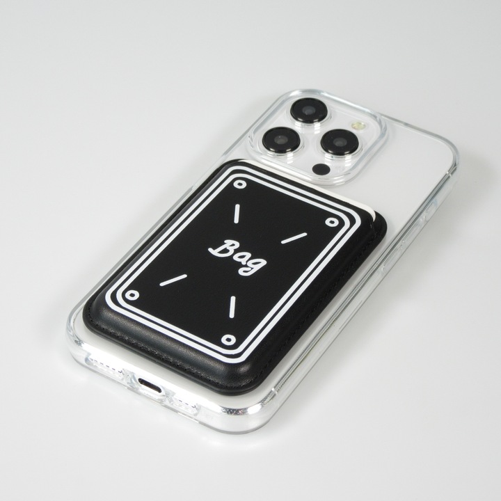 Image du produit PhoneLook Premium porte-cartes magnétique avec aimants forts Compatible avec Apple MagSafe Design nr 4 (Apple iPhone X)