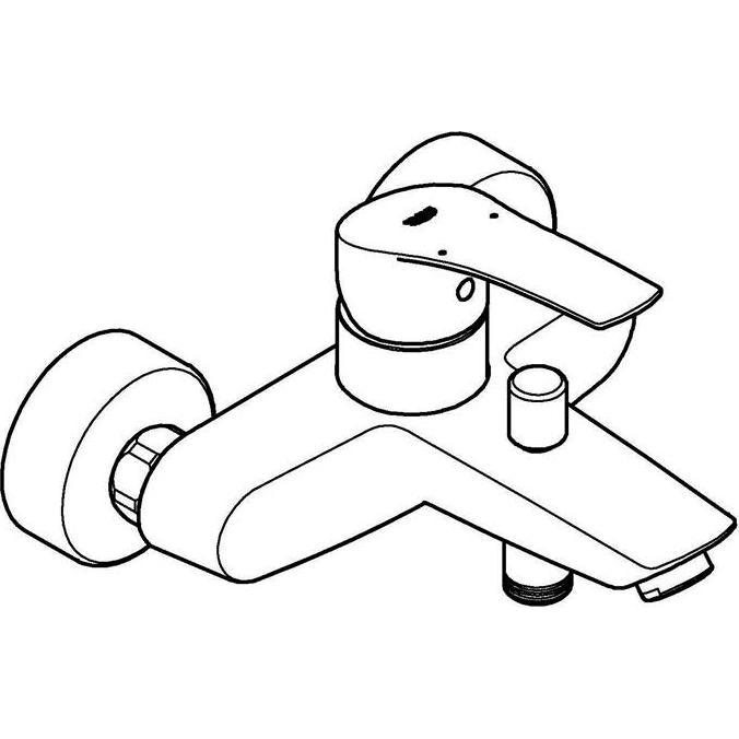 Thumbnail - Grohe, Badarmatur, Einhand-Wannenbatterie EUROSMART 1/2" chr