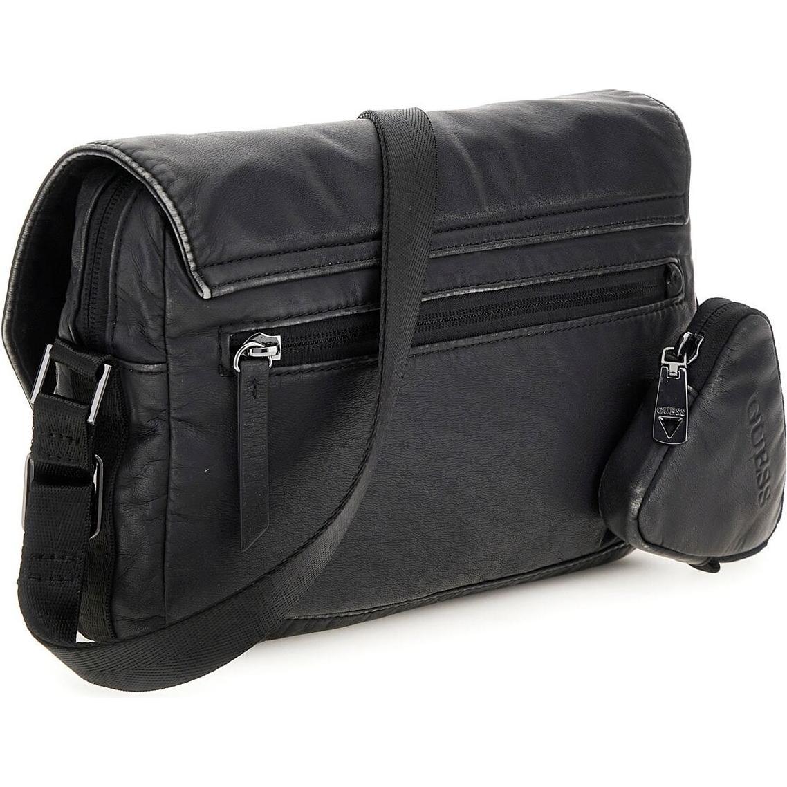 Thumbnail - Guess, Handtasche, roma mini flap messenger tasche, Schwarz