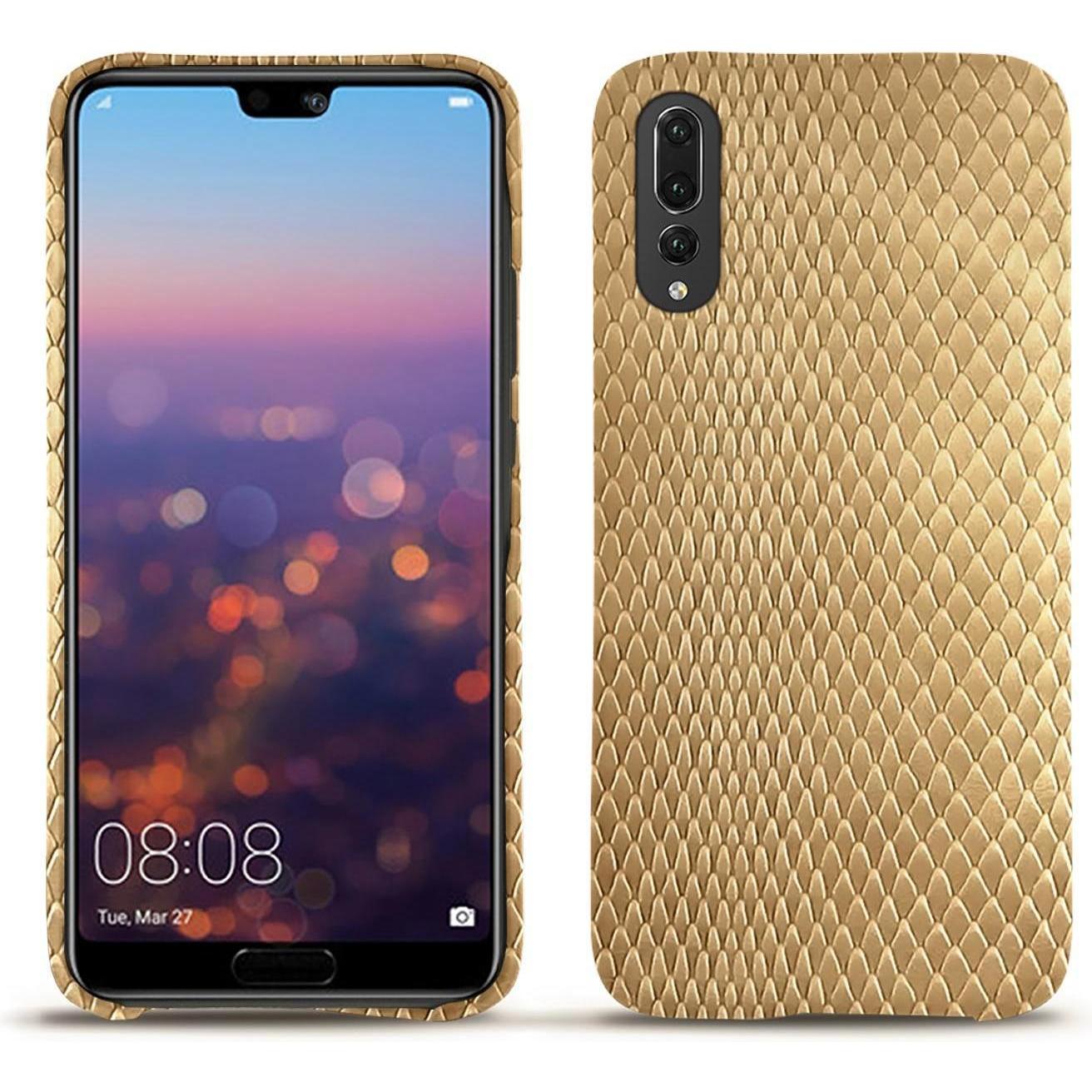 Thumbnail - Noreve Lederschutzhülle (Huawei P20 Pro), Smartphone Hülle, Beige