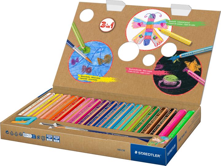 Produktbild Staedtler Buntstift Noris jun 18ST (Mehrfarbig, 18 x)