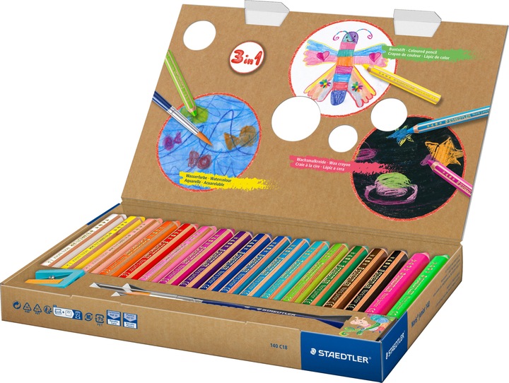 Produktbild Staedtler Buntstift Noris jun 18ST (Mehrfarbig, 18 x)