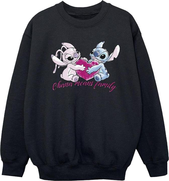 Produktbild Disney Lilo And Stitch Ohana Heart With Angel Sweatshirt Mädchen (104)