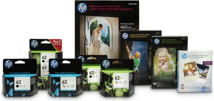 Actual product image HP 62 (C, FC, M, Y)