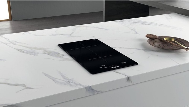 Actual product image Whirlpool WS Q0530 NE, Black, Integrated, 28 cm, zone induction hob, glass ceramic, 2 zone(s)