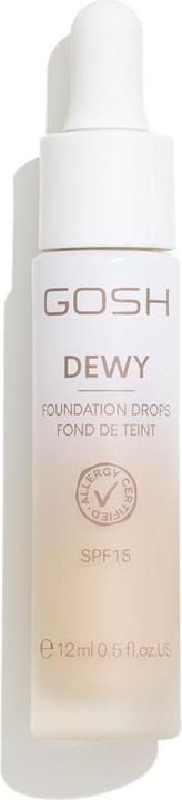 Actual product image Gosh Copenhagen Dewy Foundation Drops 004 Fair - 15ml (004 Fair)