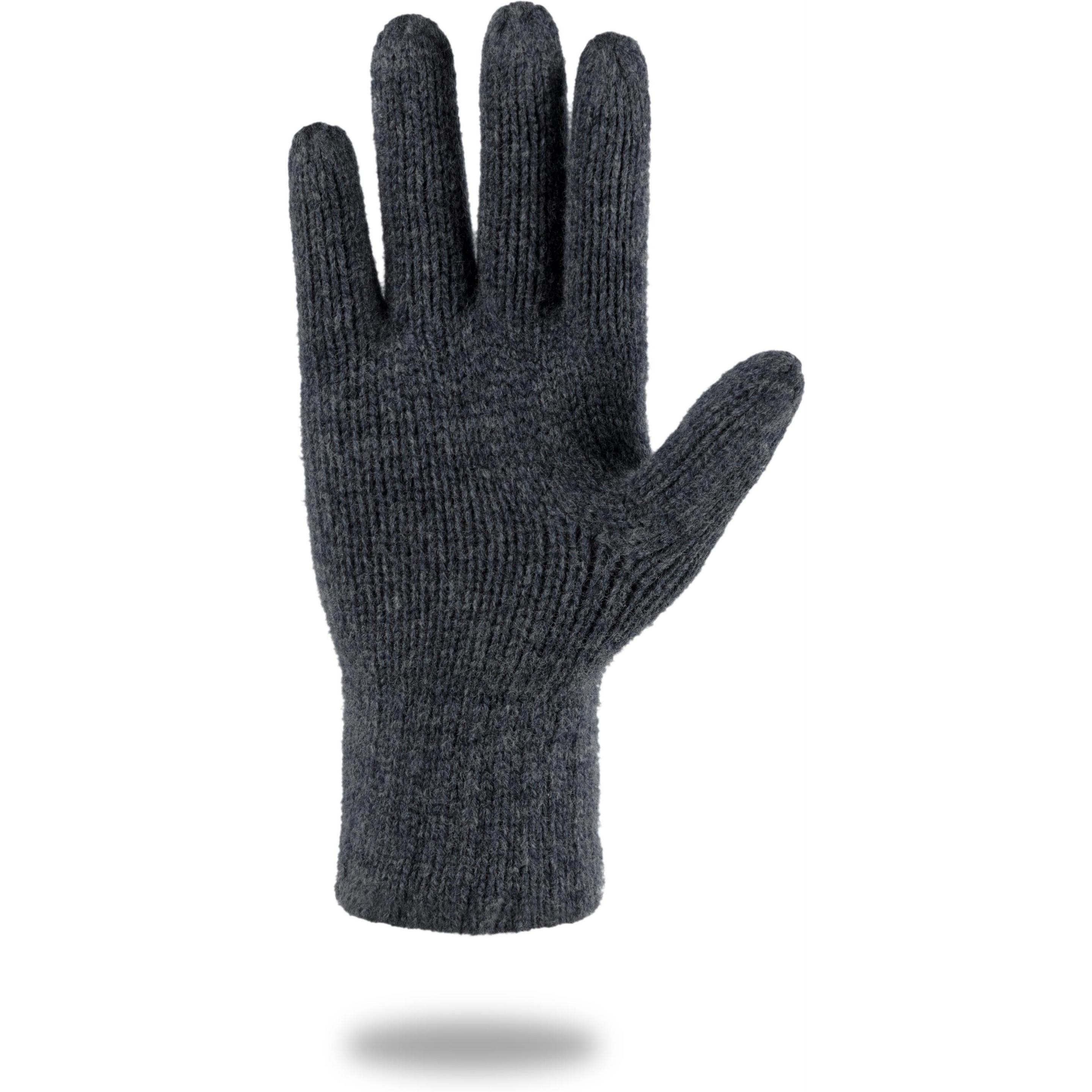 Thumbnail - Normani, Herren, Handschuhe, Merino Strick-Fingerhandschuhe Onslow, Grau, (L, XL)