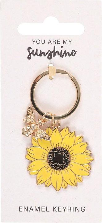 Actual product image Something Different You Are My Sunshine Sunflower Keyring