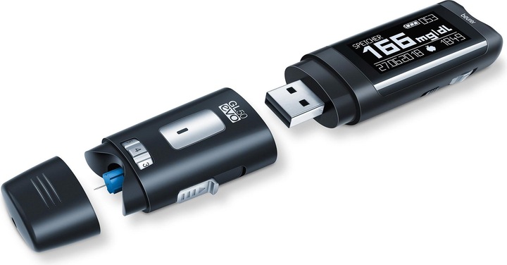 Produktbild Beurer GL 50 evo Schwarz mgdL Blutzuckermessgerät (Blutzuckermessgerät)