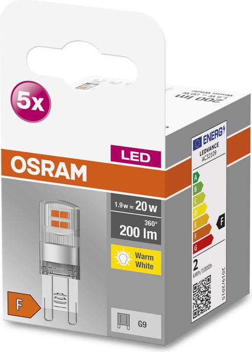 Actual product image Osram Led Base Pin G9 (G9, 1.90 W, 200 lm, 1 x, F)