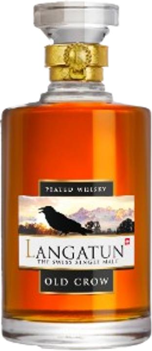 Produktbild Langatun Old Crow - Peat - Redwine Cask, Karaffe in Holzbox (Single Malt, 6 x 50 cl)