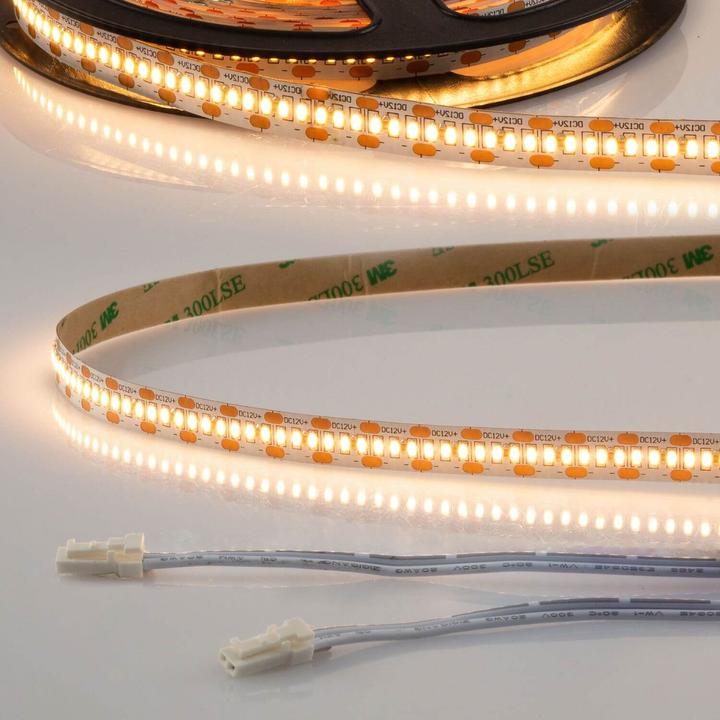 Produktbild Isoled LED CRI925 MiniAMP Flexband Streifen, 12V, 6W, IP20, 2500K, 500cm, beids. 30cm Kabel + maleAM (500 cm)