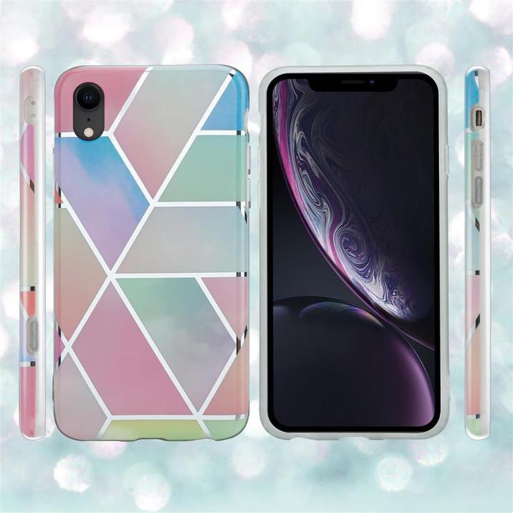 Image du produit Cadorabo Couverture IMD TPU Marbre coloré (Apple iPhone XR)