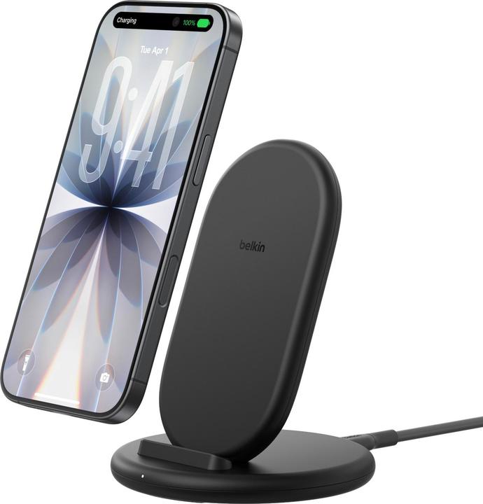 Actual product image Belkin BoostCharge 15W Ladestand kabellos, ohne Netzt. WIB006hqBK (9 W)