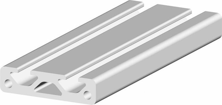 RS PRO Alu Strebenprofil 40 x 10, 2-fach Nut 5mm, Länge 1m