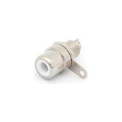 Velleman Rca Binding Post Female Nickel White, Elektronikkabel + Stecker, Weiss