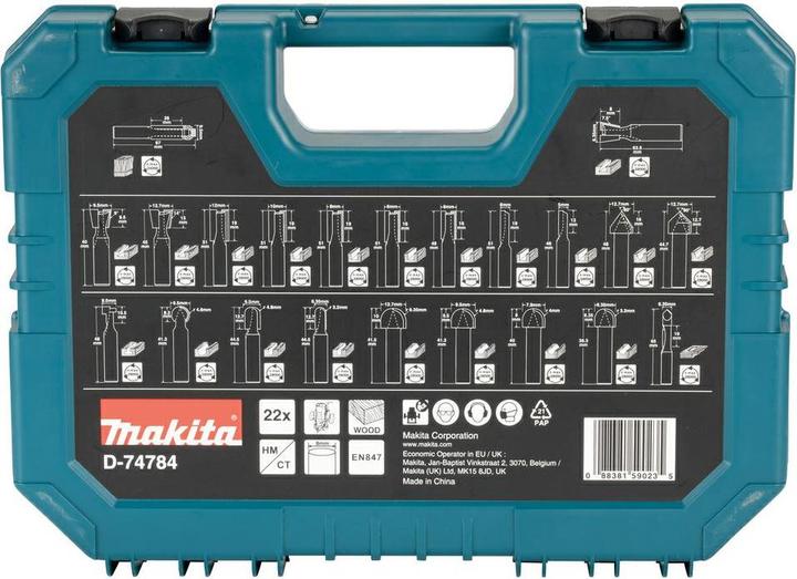 Productafbeelding Makita Snijderset 8mm, 22st.