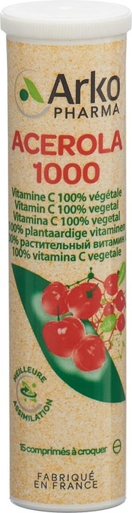 Image du produit Arkopharma Arkovital Acerola Kautabletten 1000mg (30 pièce(s), Cachets, 96 g)