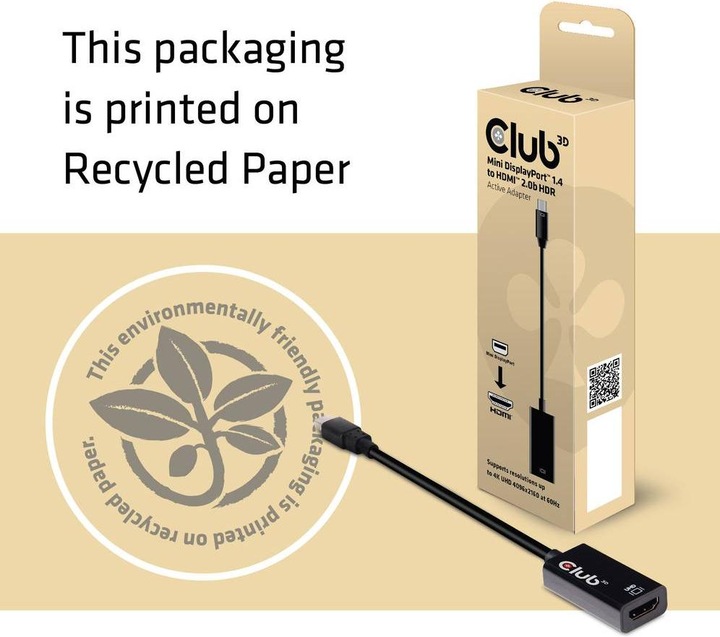Immagine prodotto Club 3D Mini DisplayPort 1.4 a (HDMI, 1.12 cm)