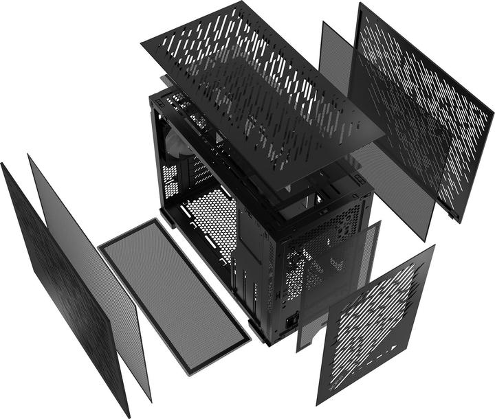 Actual product image Adata Geh XPG VALOR AIR NANO (ITX) Midi Tower schwarz retail (mATX, Mini-ITX)
