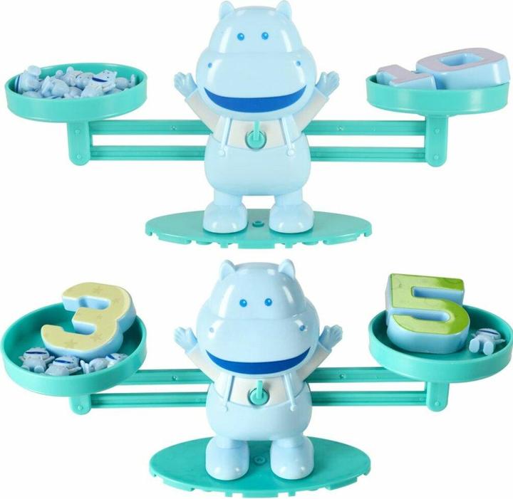 Produktbild Ikonka Lernwaage Zählen lernen Nilpferd mini