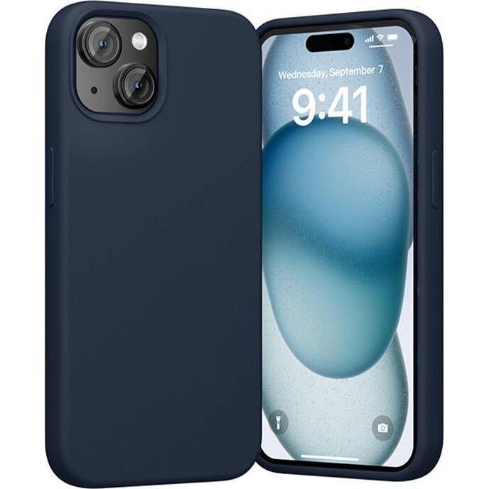 Thumbnail - Vention KUFL0-10 Silicone Case for iPhone 15 (blue) (Apple iPhone 15), Smartphone Hülle, Blau