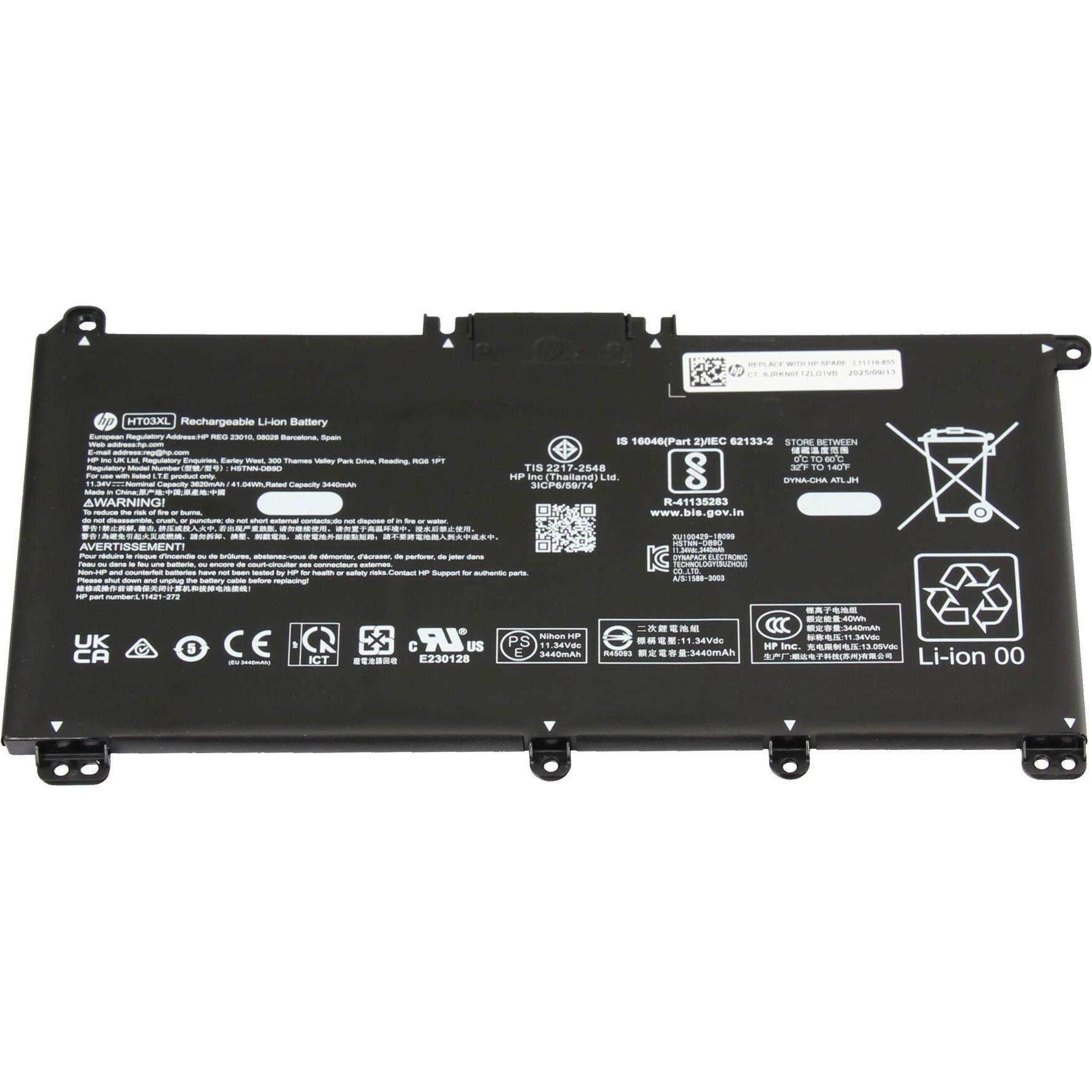 HP L11421-423 (3 Zellen, 3600 mAh), Notebook Akku