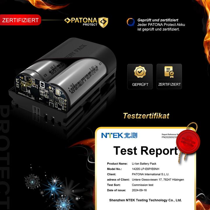 Actual product image Patona Protect Canon LP-E6P (Camera battery)