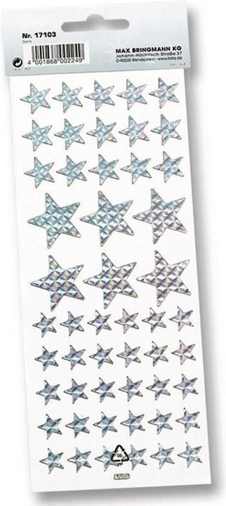 Actual product image Folia Christmas sticker Holo Stars