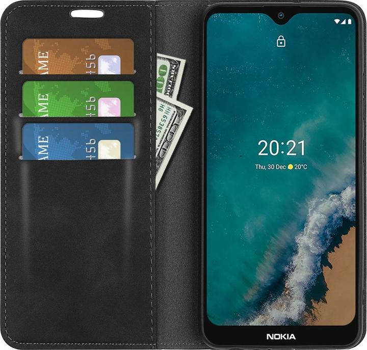 Actual product image Cover-Discount Nokia G50 - Silky Stand Flip Case Cover black (Nokia G50)