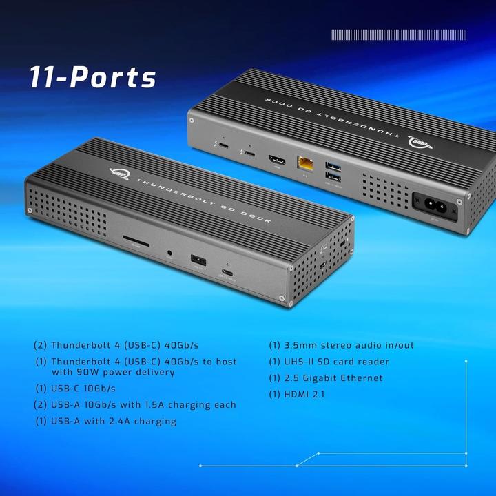 Produktbild OWC 11-Port Thunderbolt 4 Go Dock, 90W PD (11 Ports)