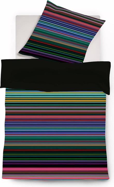 Actual product image Fleuresse Mako-Satin Bettwäsche Bed Art S North Bay multicolor (Bedding set, 2 x 80 x 80 cm, 200 x 200 cm)