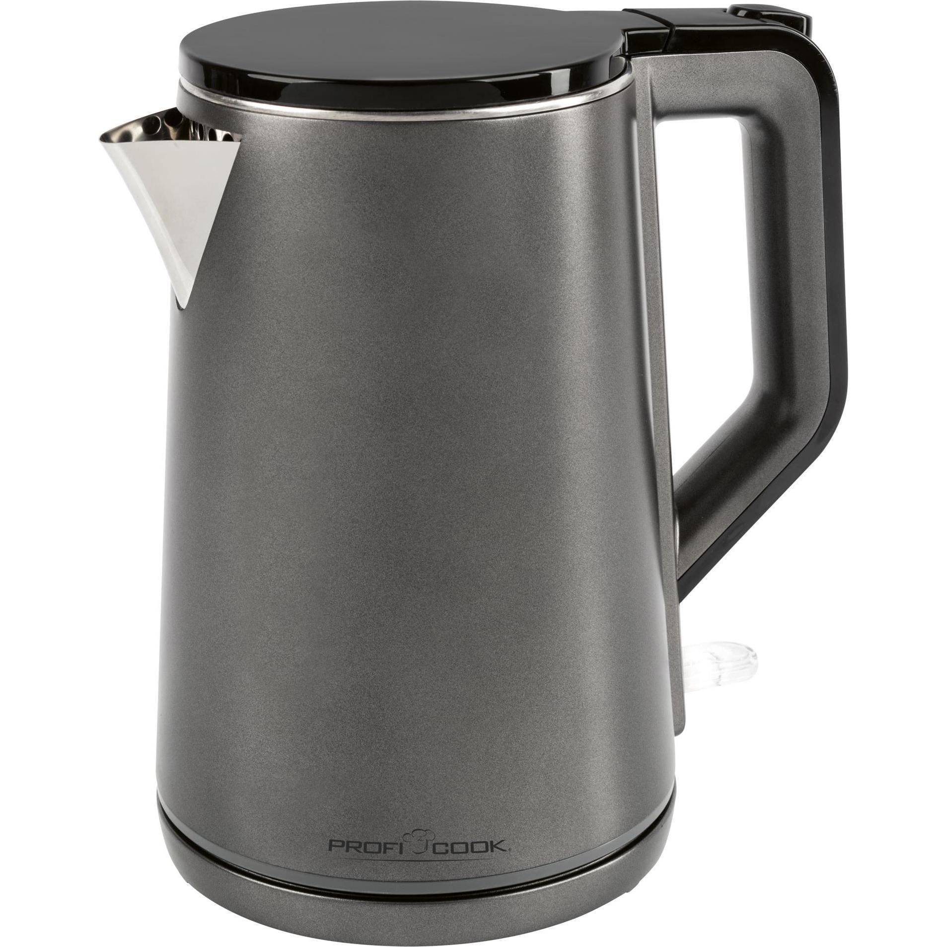 Proficook Ketel, Waterkoker, Grijs, Zwart