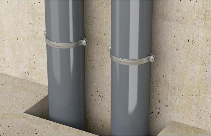 Actual product image Fischer Solid pipe clamp FRSMN 88-94 M10/M12 (94 mm)