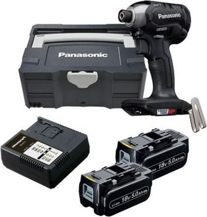 Produktbild Panasonic Akku-Schlagschrauber 14.4V/18V Bit-Aufnahme, 2x18V/5.0Ah, Ladegerät, Systainer (Akkubetrieb)