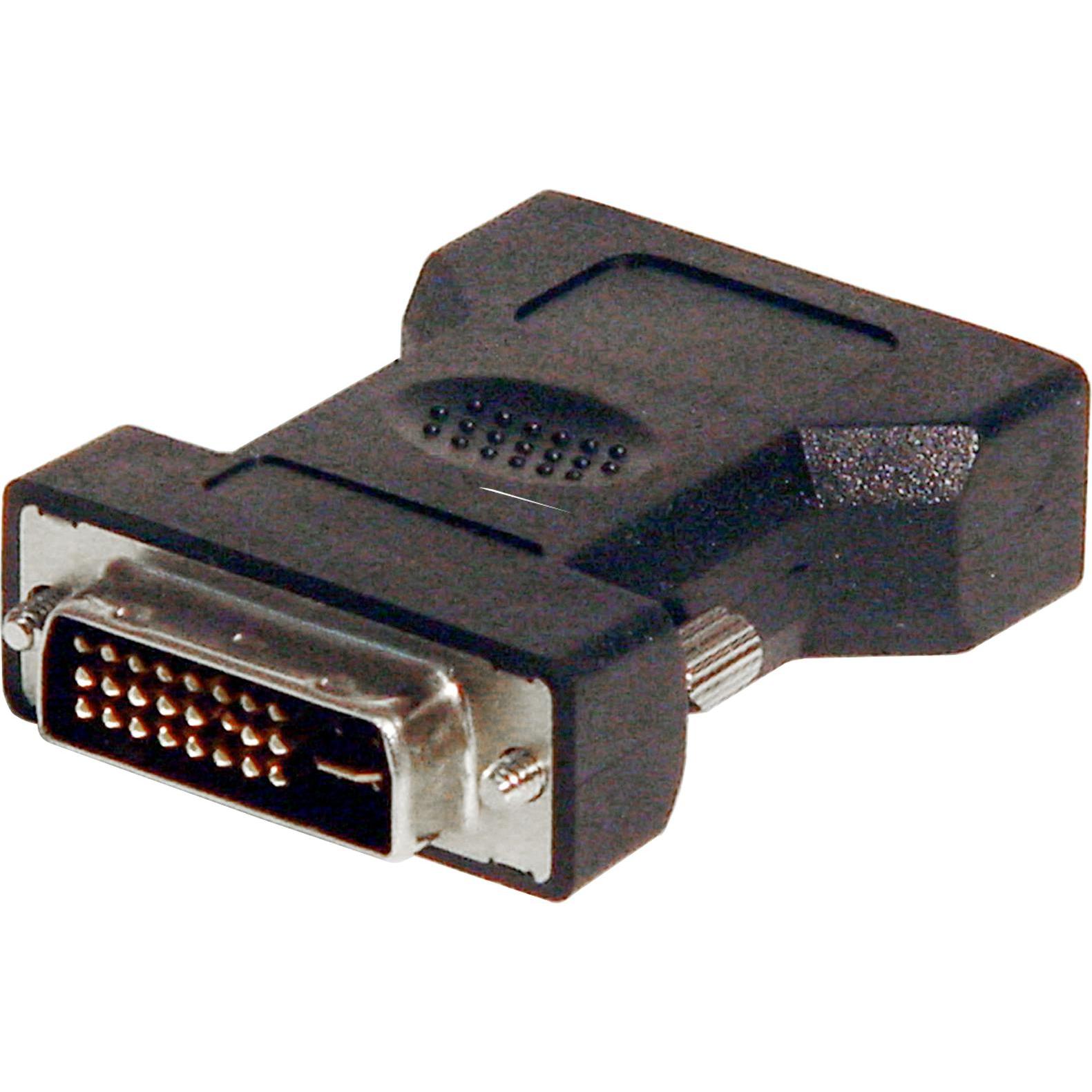 Goobay Da DVI a VGA (Sotto-D 9, DVI), Adattatore dati + video, Nero